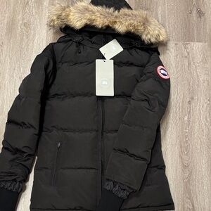 Canada Goose Black Down Parka with Fur-Trim Hood